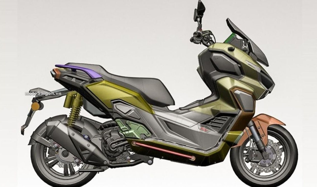 Desain 3D Honda ADV 350 Bocor